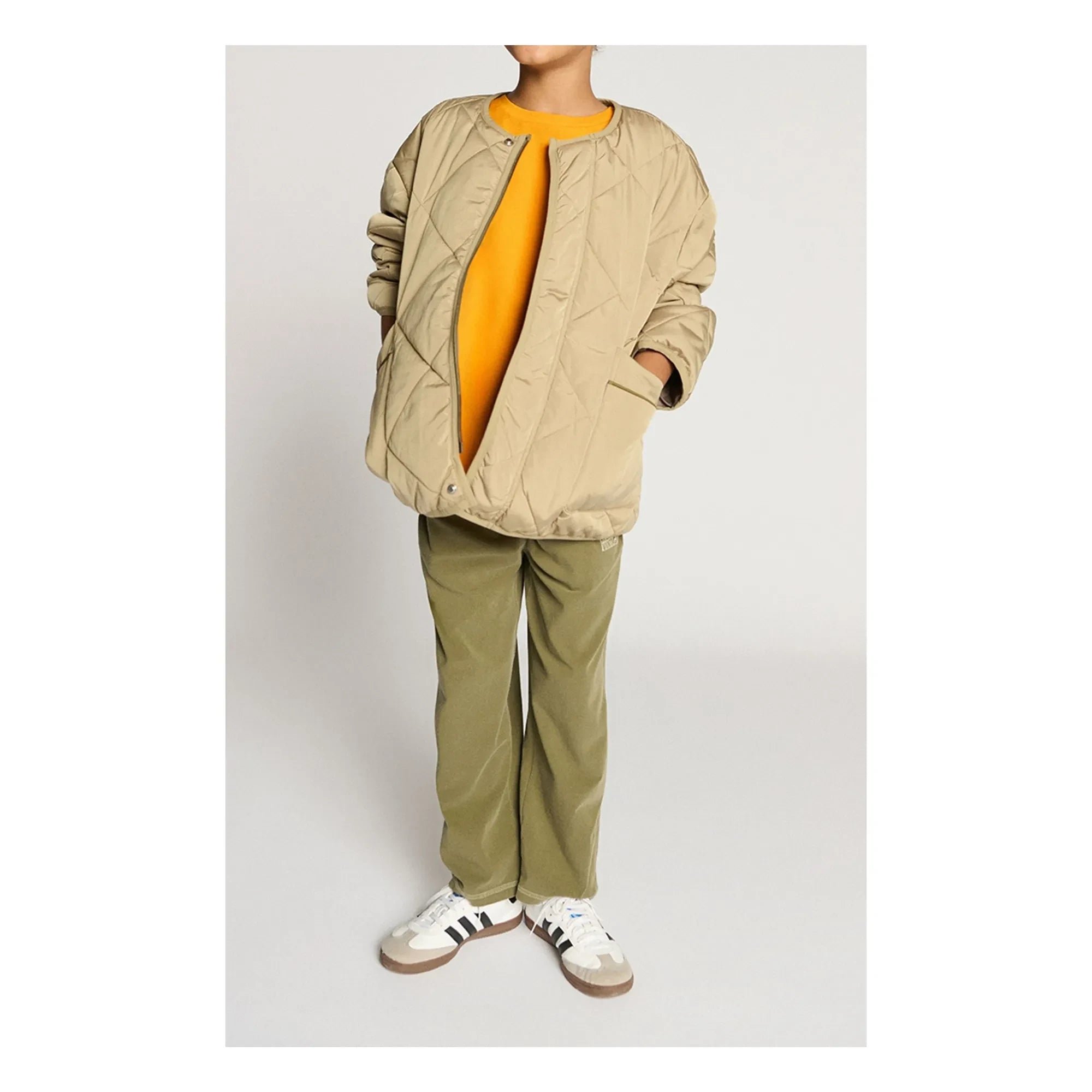 American Vintage - Vowbay Wasserabweisende Steppjacke Recycelte Faser | Khaki