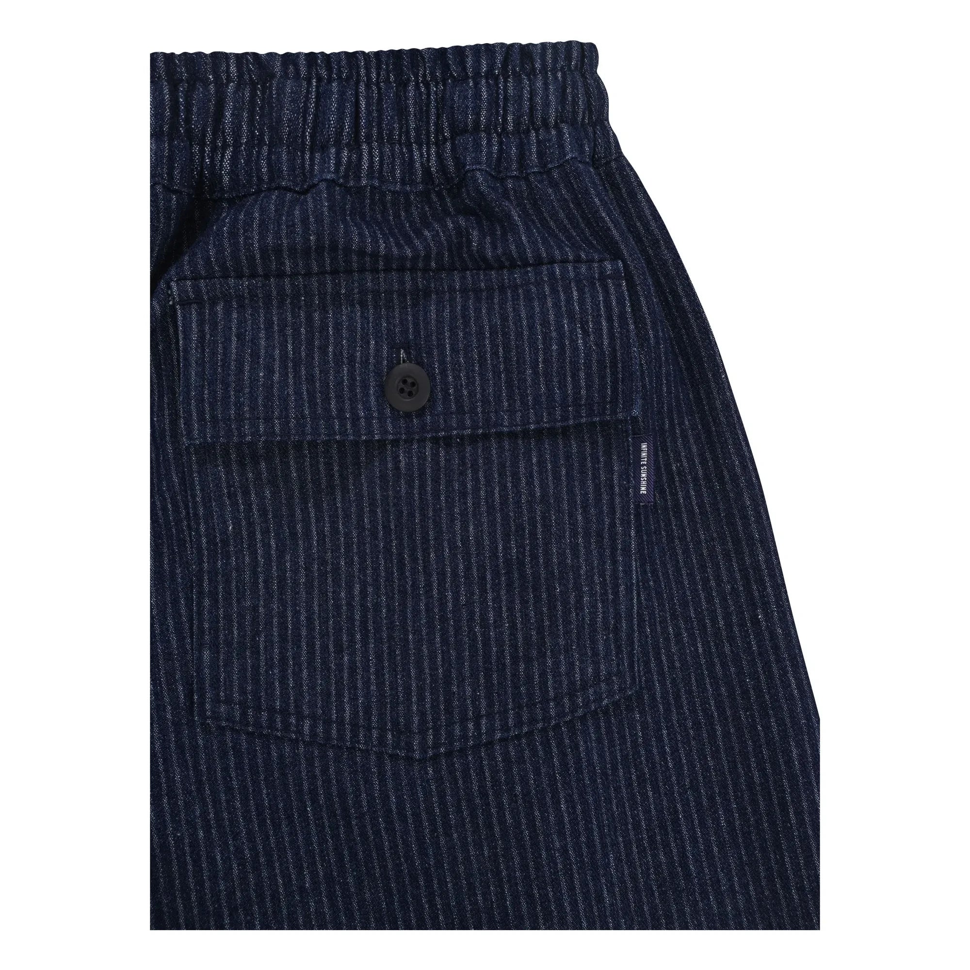 Kappy – Ermüdete Denim-Streifenhose | Indigo