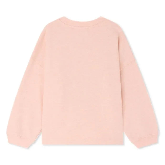 Bonpoint - Myla Fleur Bio-Pamuk-Sweatshirt | Pembe