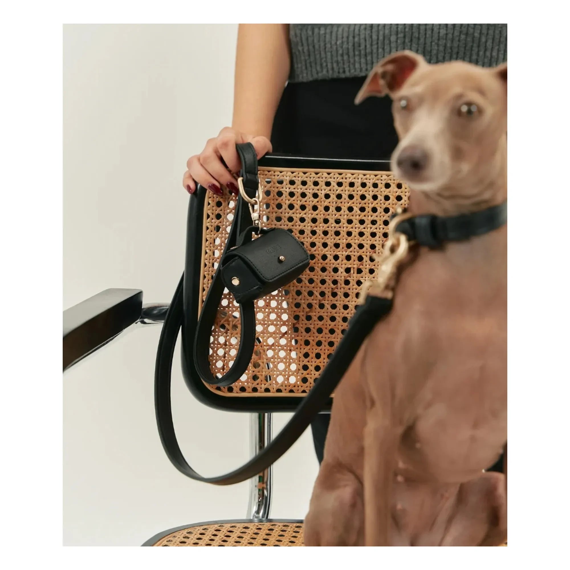 Cafide - Vegane Leder-Taschenspender | Schwarz