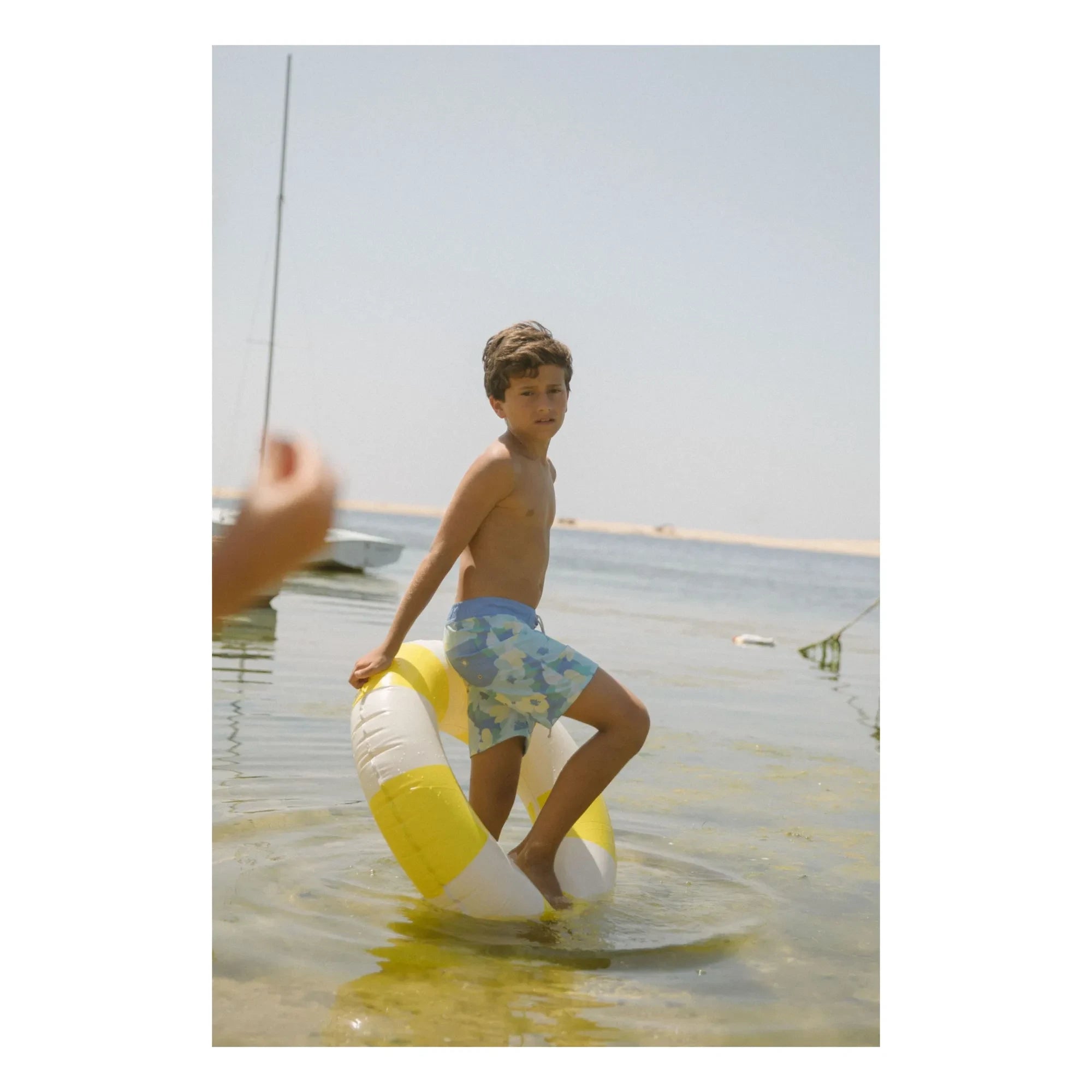 My First Cantê - Luca Fleuri Badeshorts | Hellblau