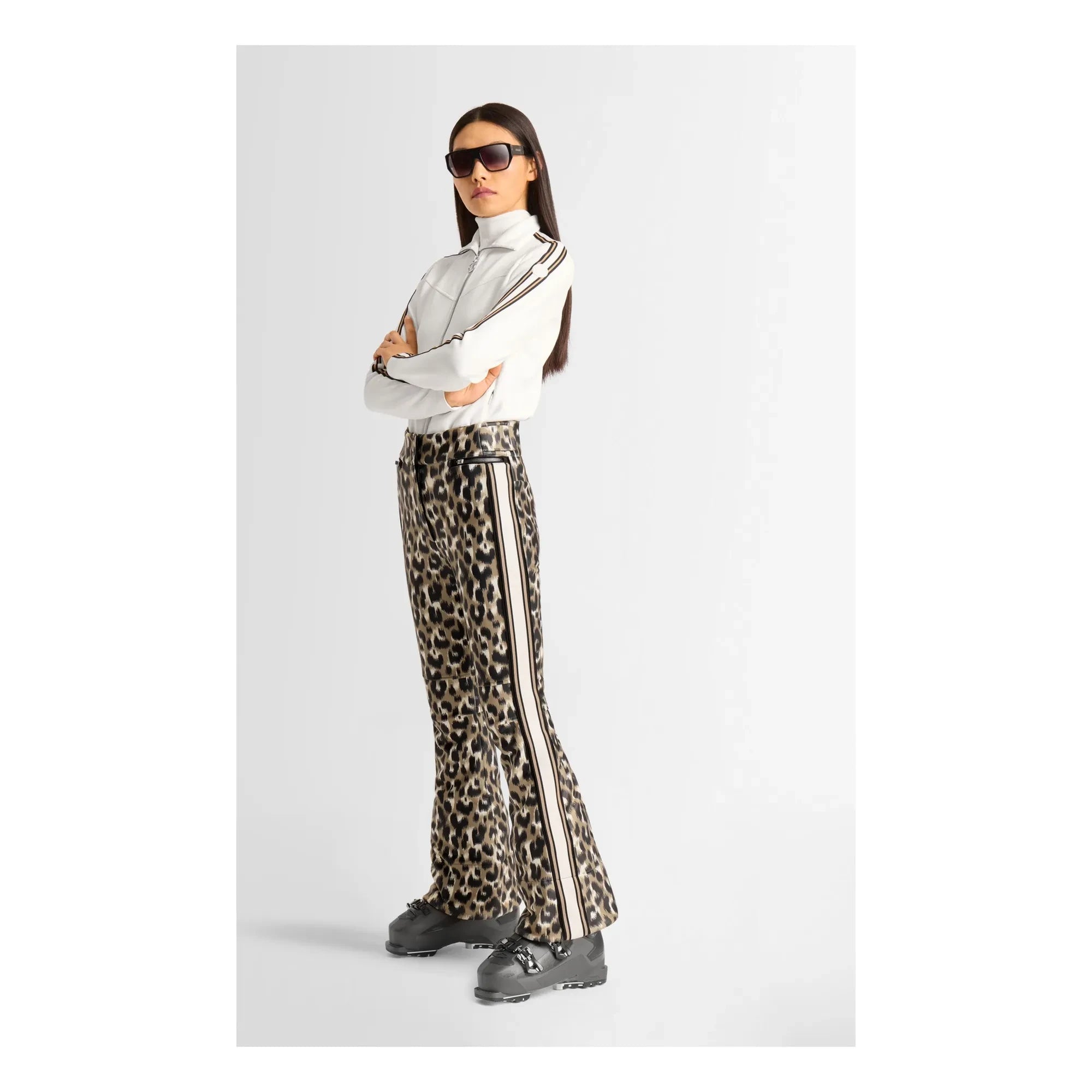 Fusalp - Elancia Leopard Spindle Skihose | Hellbraun