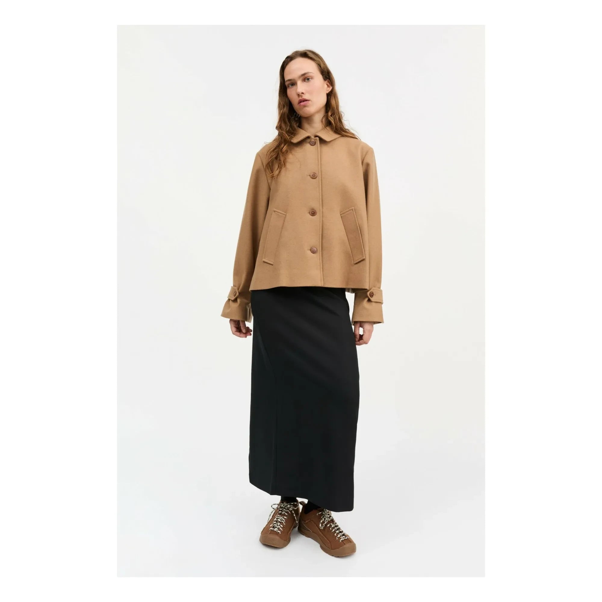 Skall Studio - Ally Recycelte Wolljacke | Camel