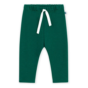 Petit Bateau - Organik pamuklu polar pantolon | Orman Yeşili