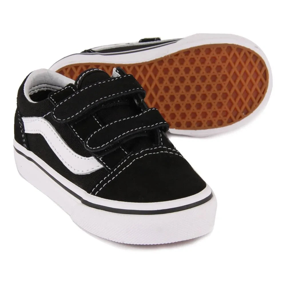 Vans - Old Skool V Cırt Cırtlı Sneaker | Siyah