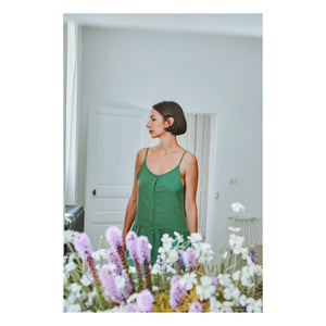 Poudre Organic - Celosie Kleid | Waldgrün