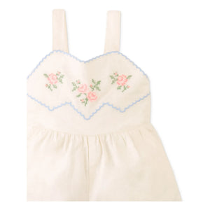 Gingersnaps - Leinen-Genny-Jumpsuit mit Stickerei | Ecru