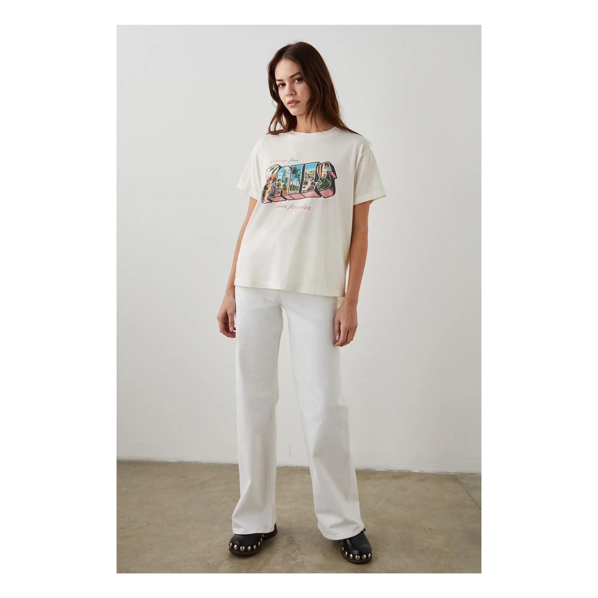 Rails - Boyfriend T-Shirt | Weiß