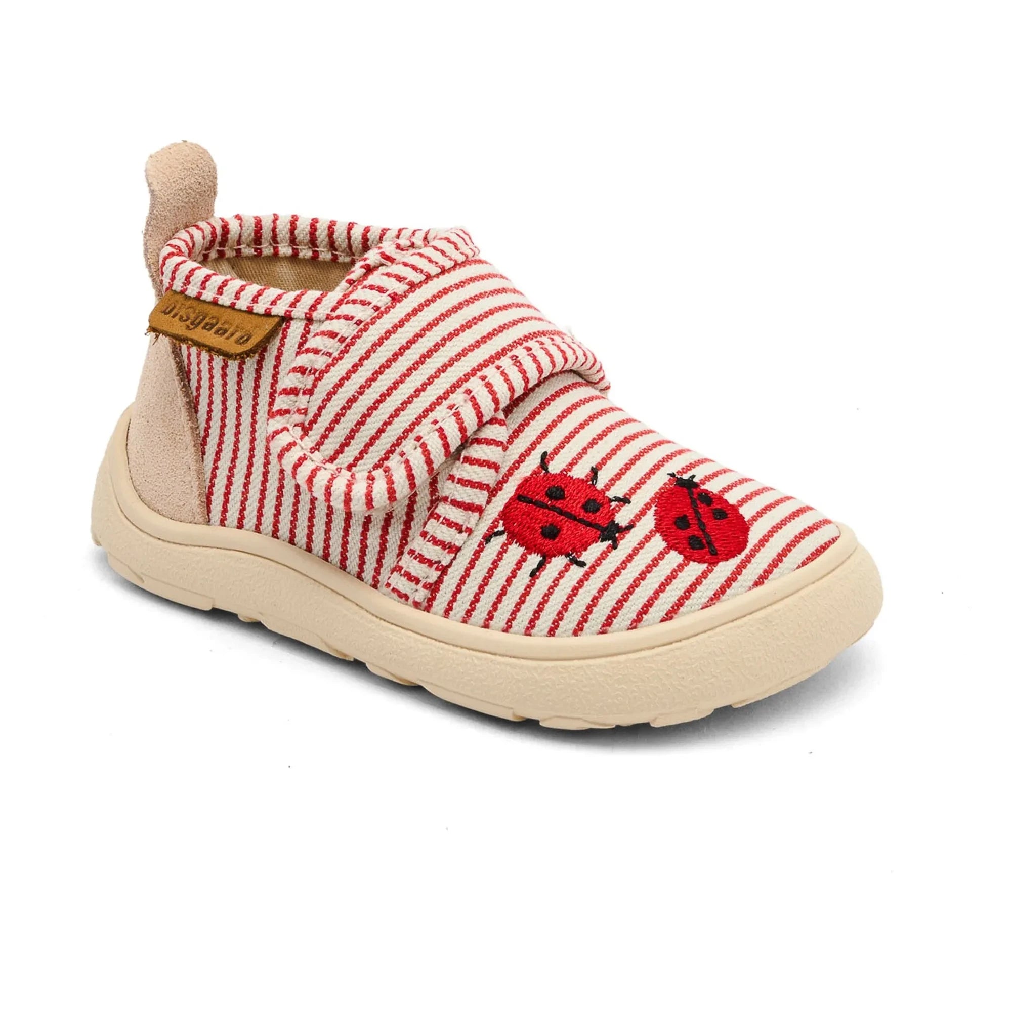 bisgaard - Gestreifte Lauflernschuhe mit Marienkäfer | Rot