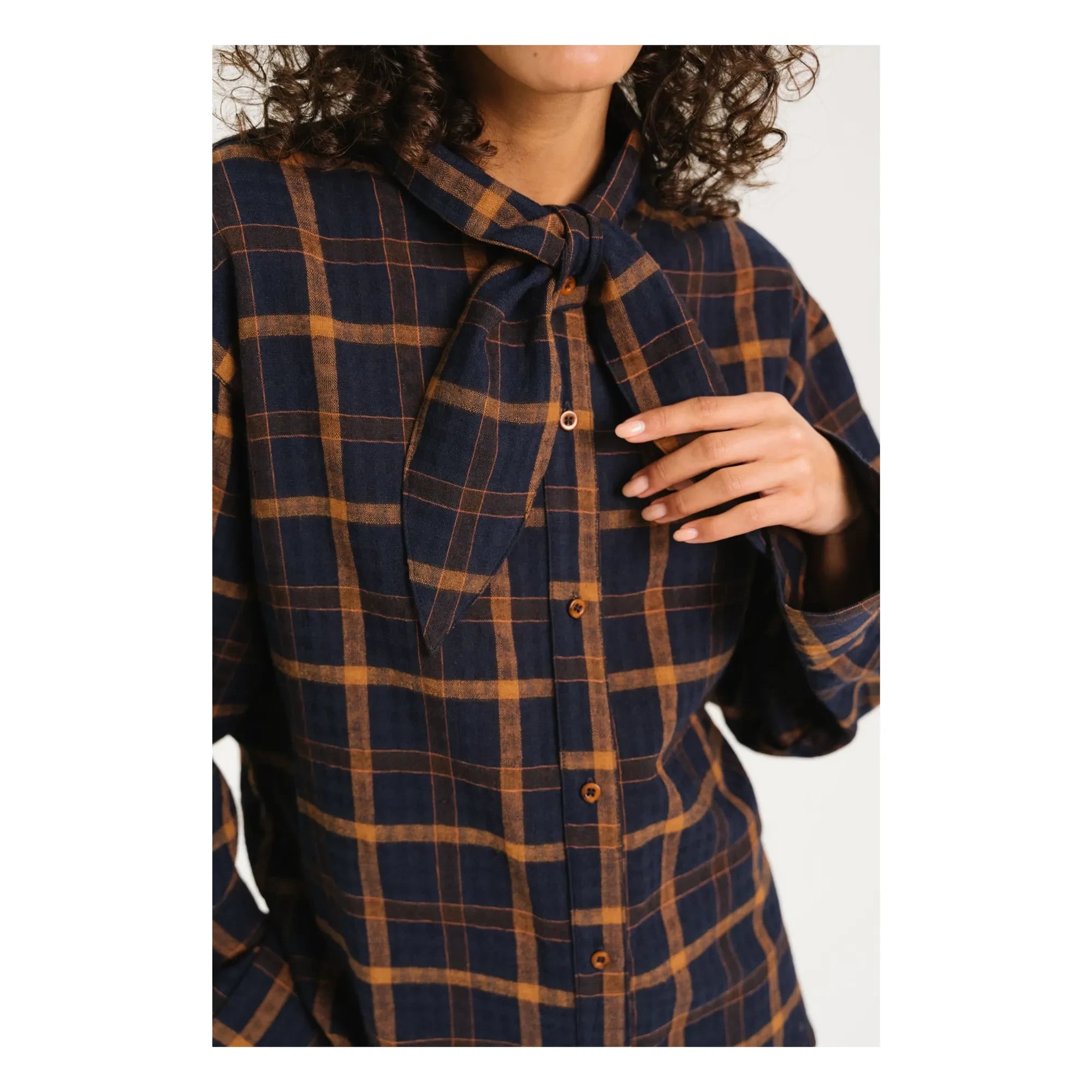 Sacrécoeur - Charlie scarf shirt | Lacivert