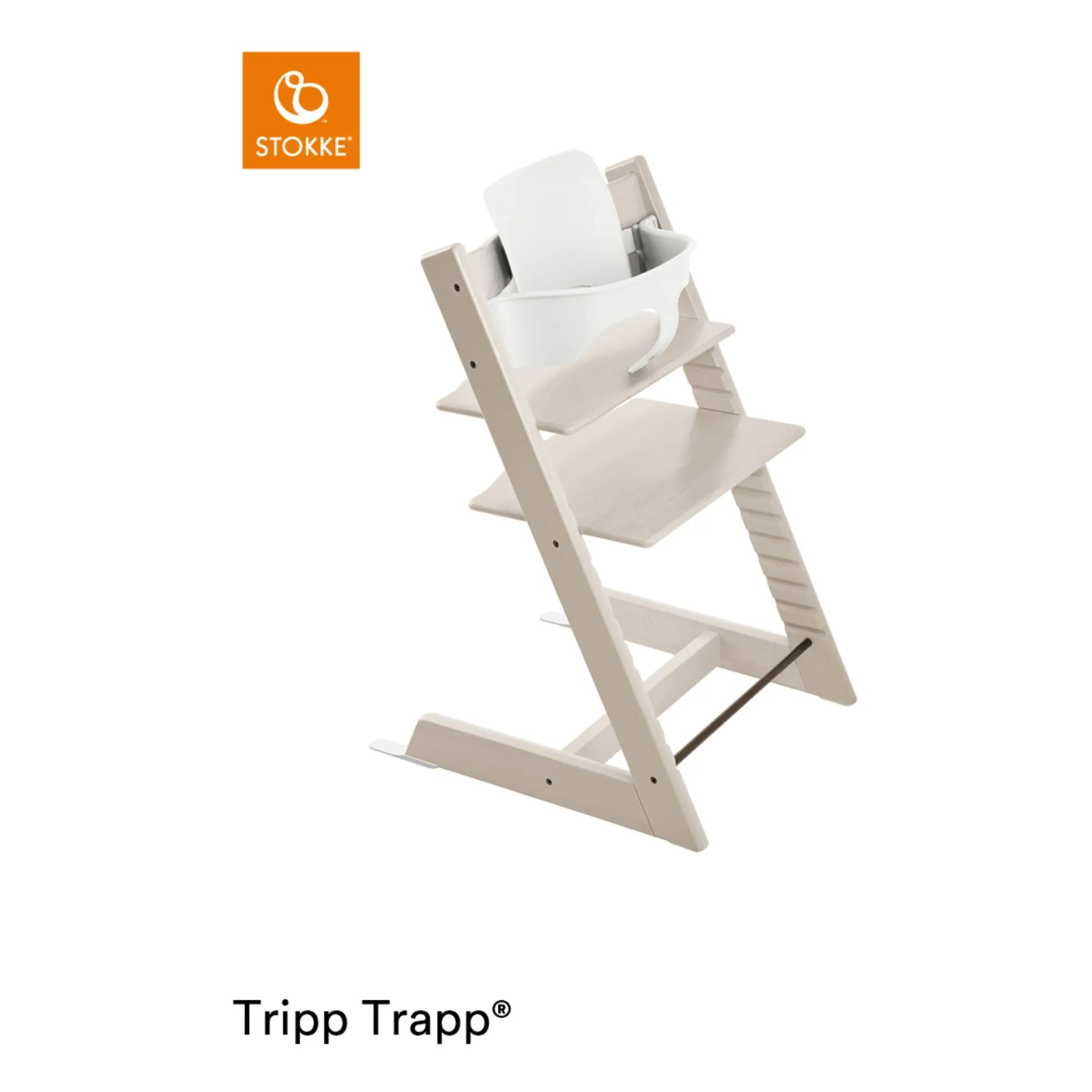 Stokke® - Tripp Trapp® Kayın Ağacı Mama Sandalyesi | Krem Beyazı