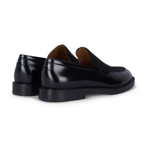 Anthology Paris - Ralph Loafer aus zwei Materialien | Schwarz