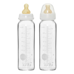 Hevea - Baby-Glasflasche 240 ml - 2er-Set