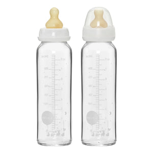 Hevea - Baby-Glasflasche 240 ml - 2er-Set
