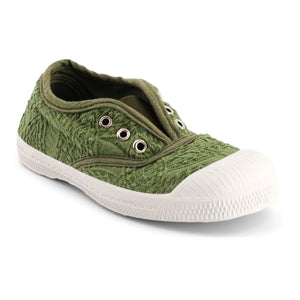 Bensimon - Tennis Elly Broderie Anglaise | Khaki