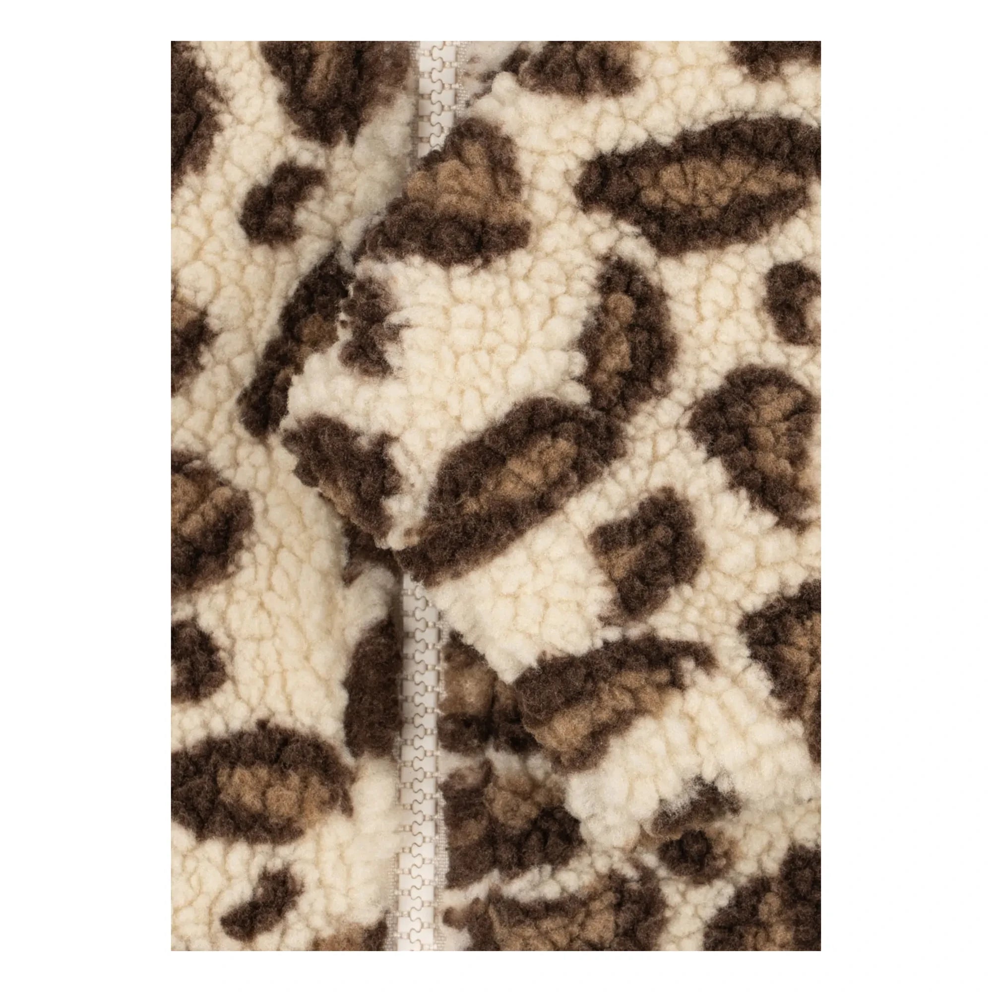 Konges Sløjd - Recycelte Faser Jody Leopard Sherpa Jacke | Beige