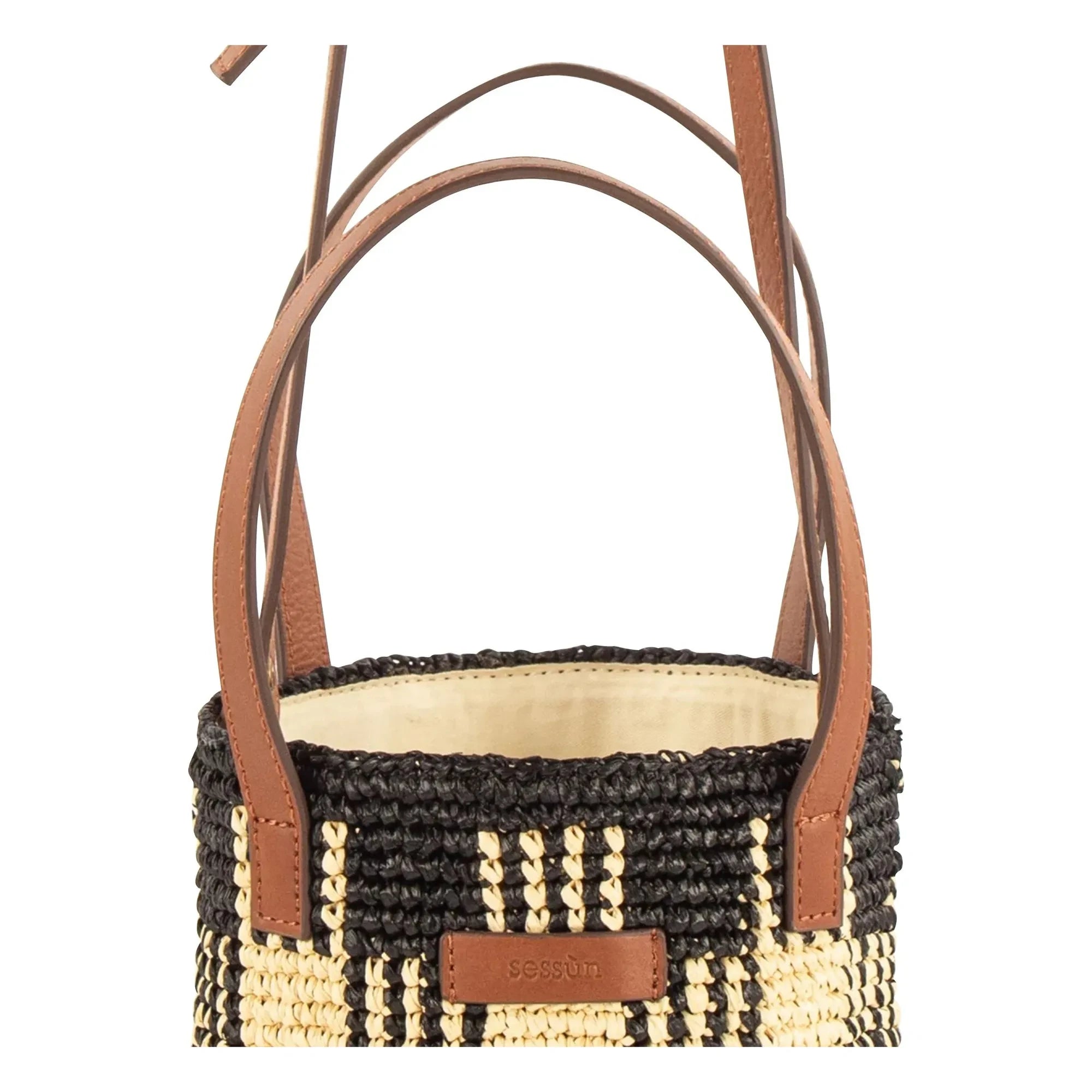 Sessùn - Tasche Mimi Tara R Raphia | Schwarz