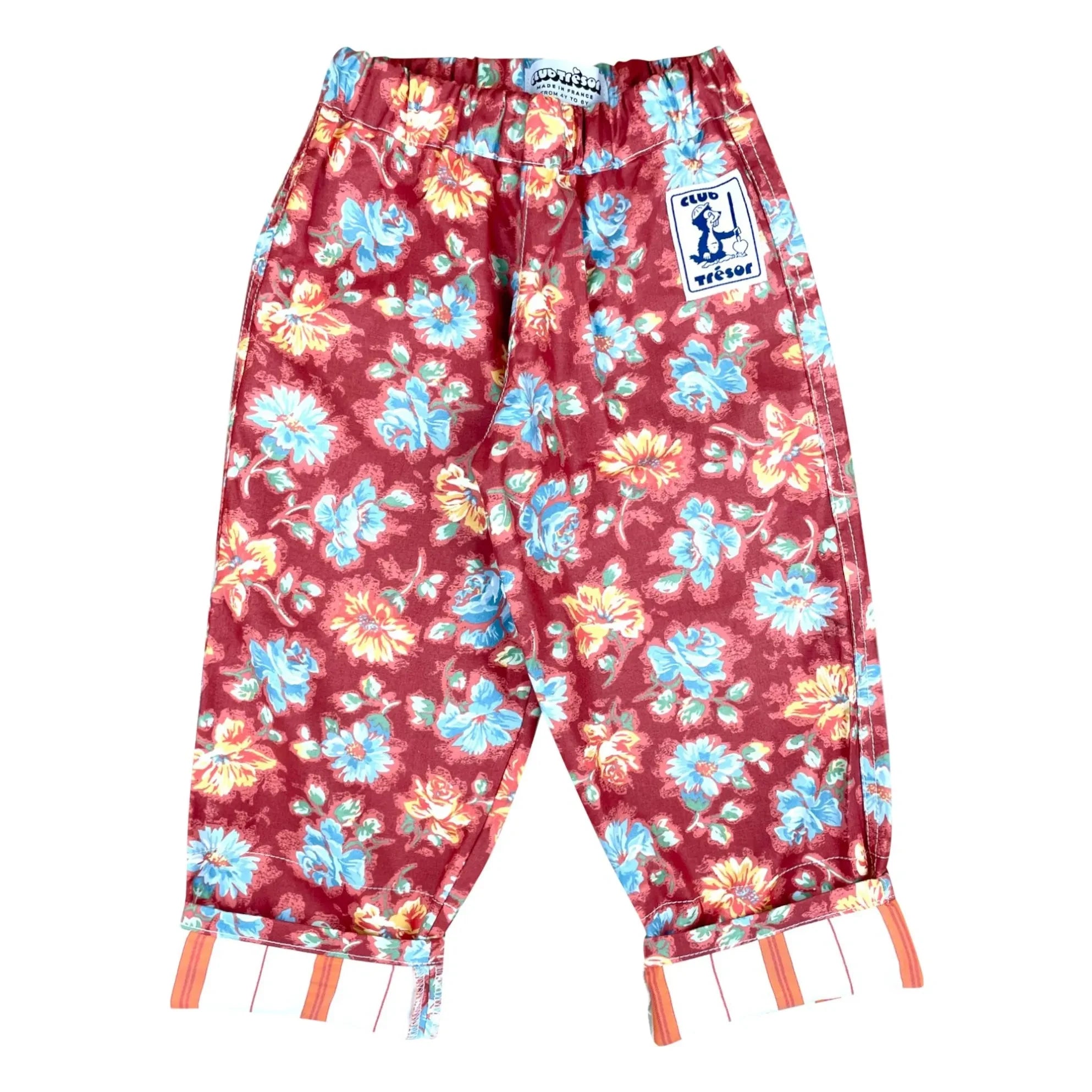 Club Trésor - Provence Blossom weite Hose | Bordeaux