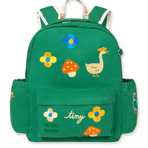 Tinycottons – Rucksack mit grünem Pilzmotiv