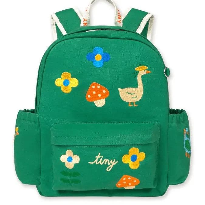 Tinycottons – Rucksack mit grünem Pilzmotiv