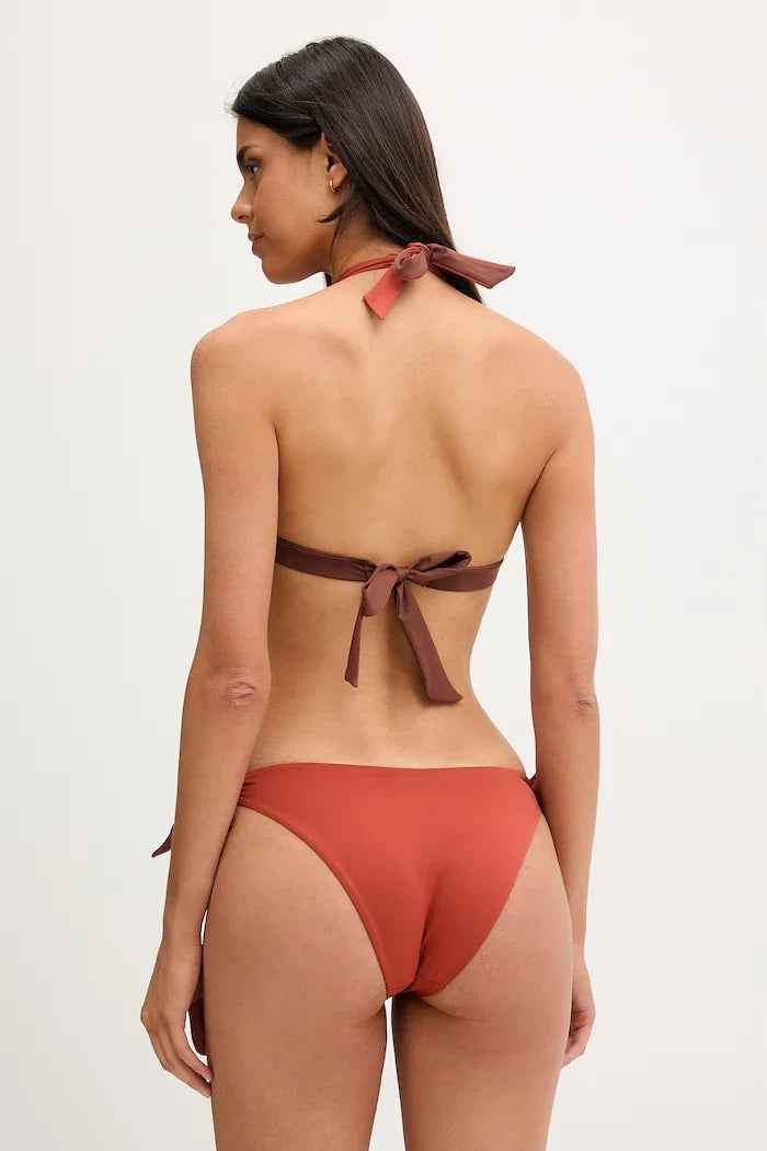 Max Mara Beachwear iki yüzlü kadın bikini üstü ABAZIA