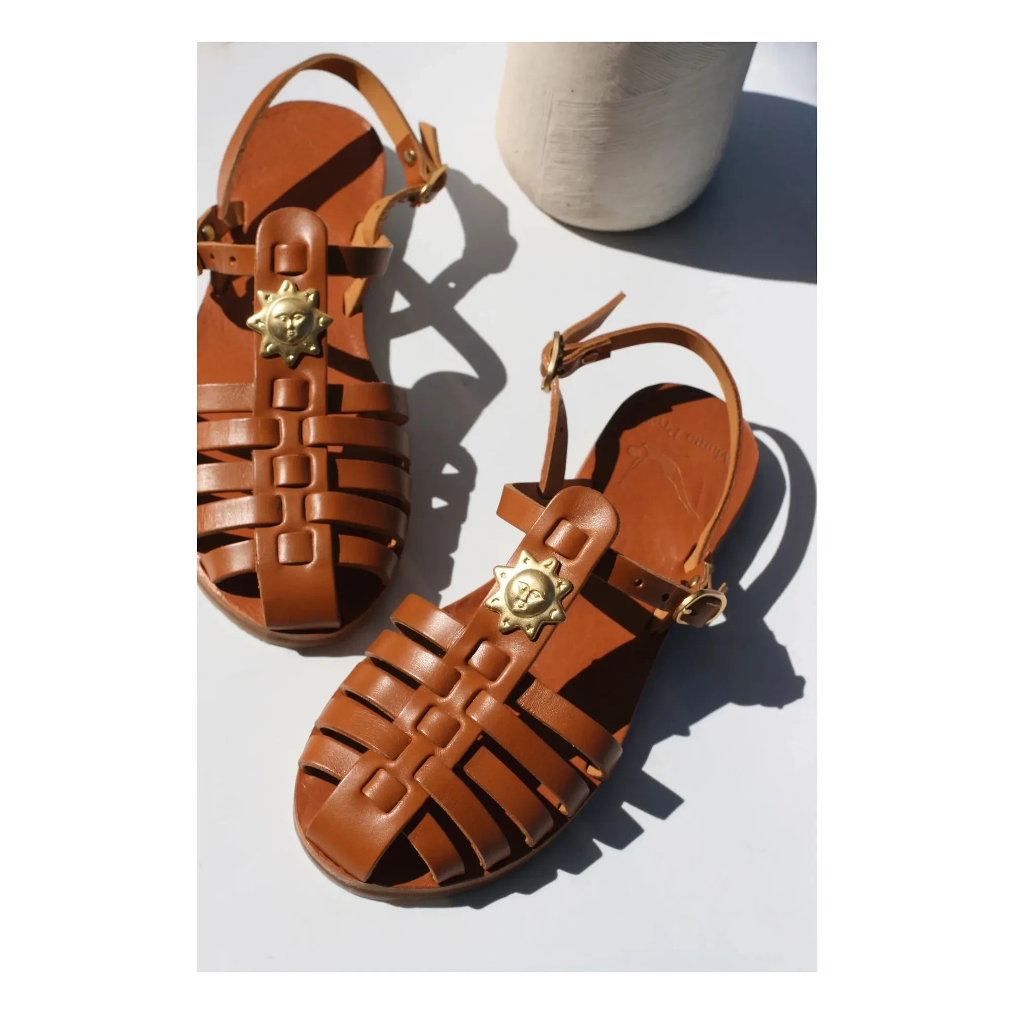 Mama Praïa - Fisherman Sun Sandalen | Camel