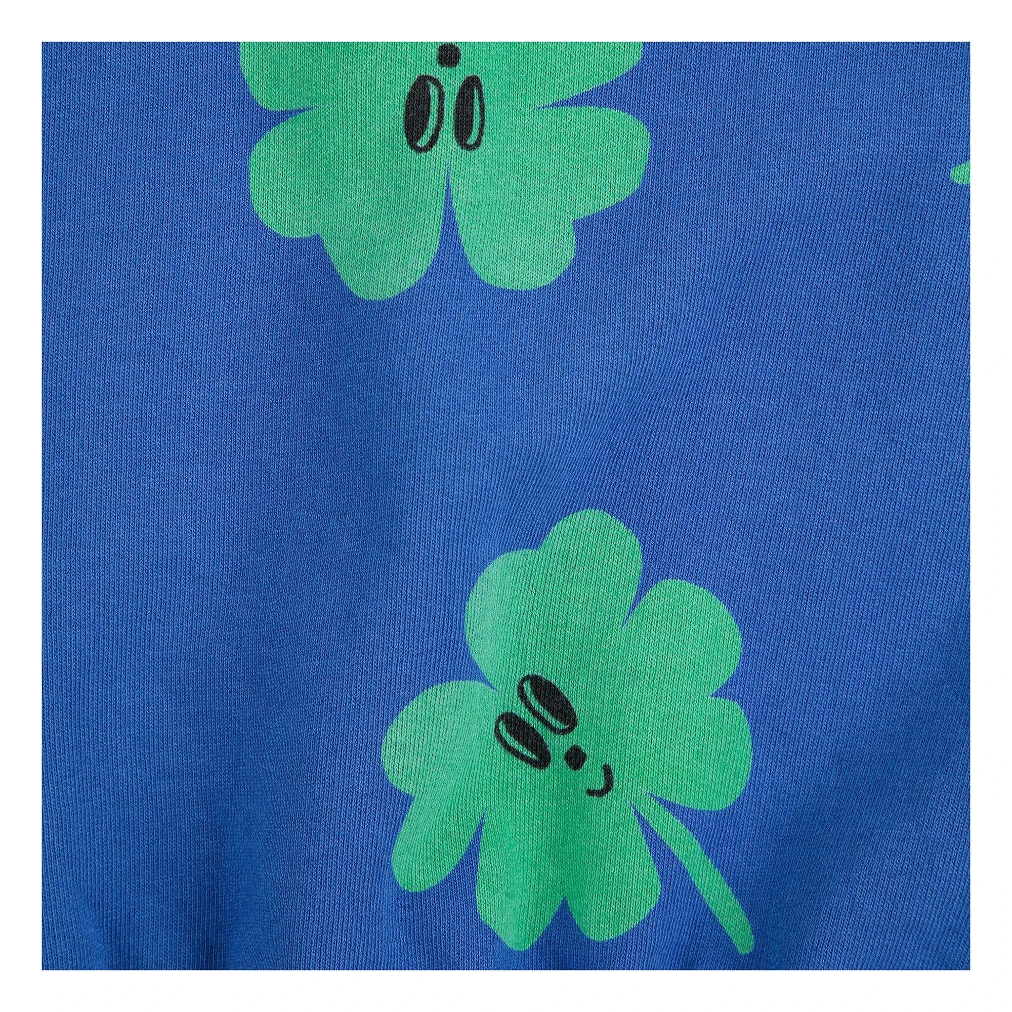 Bobo Choses - Trèfles Bio-Baumwoll-Sweatshirt | Blau