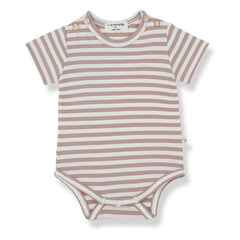 1+ in the family - Body Eloi Gestreift | Taupe Braun