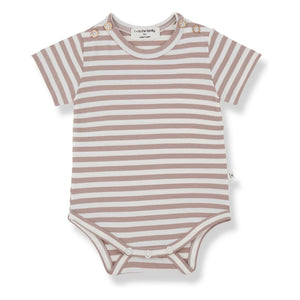 1+ in the family - Body Eloi Gestreift | Taupe Braun