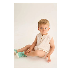 Cozmo - Milo Leinen-Overall | Elfenbein
