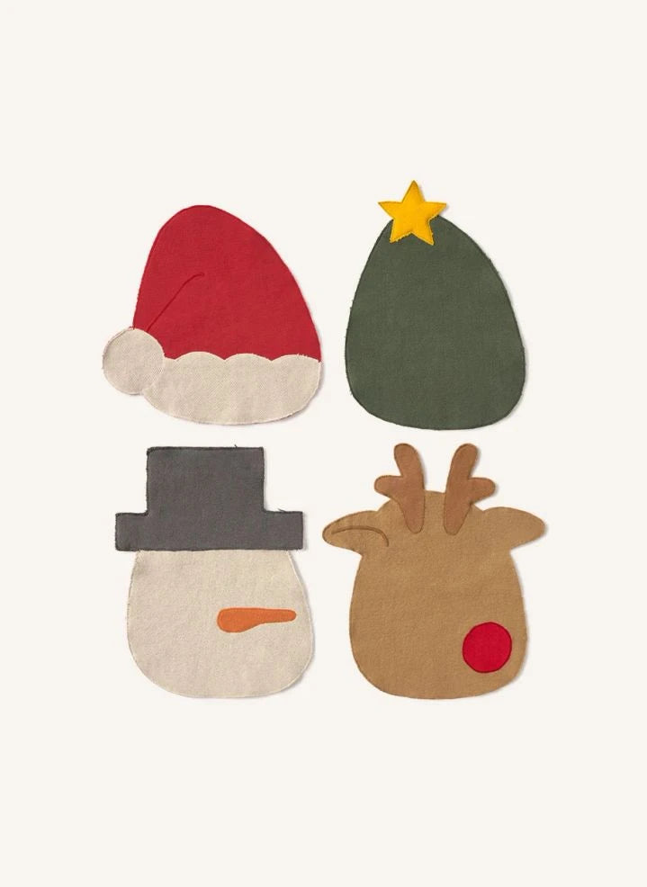 Lorena Canals - Weihnachts-Tablett - 4-teiliges Set
