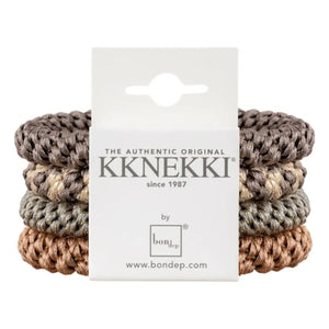 Bon Dep - 4er-Set Kknekki 8 Haargummis | Dunkelbraun