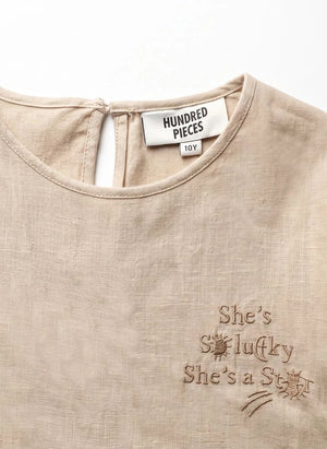 Hundred Pieces - Esperas Etoiles Kleid | Beige