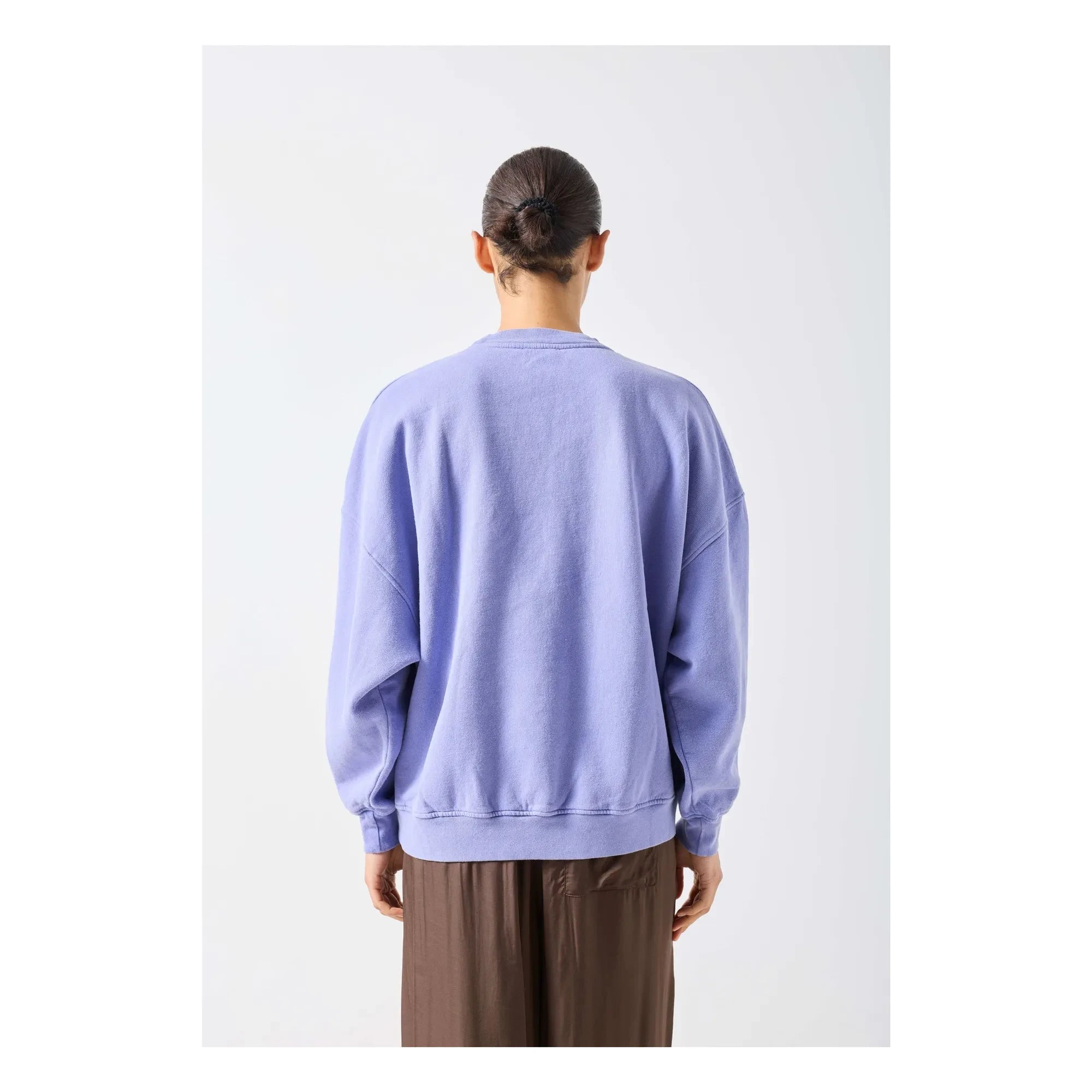 American Vintage - Plizzy Baumwoll-Sweatshirt | Lavendel