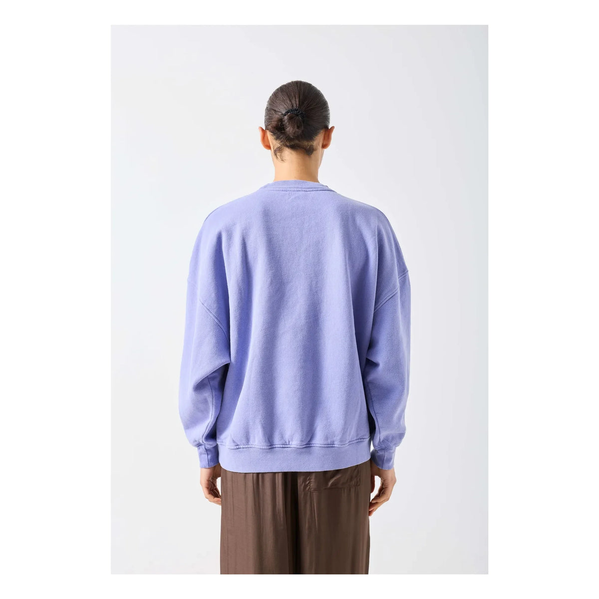 American Vintage - Plizzy Baumwoll-Sweatshirt | Lavendel