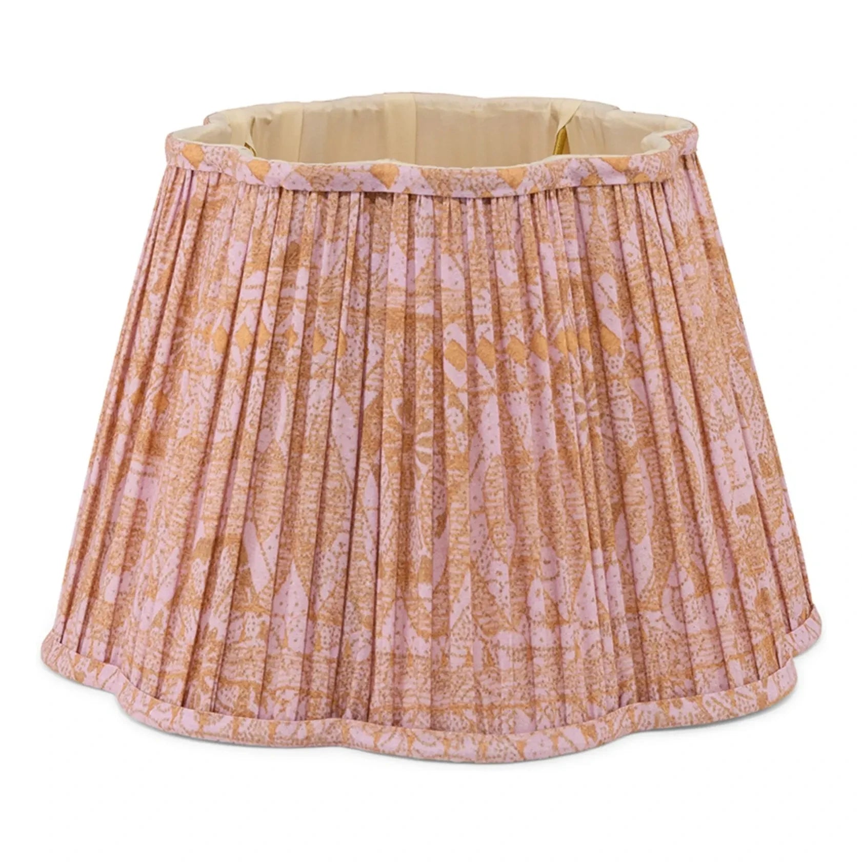 Doing Goods - Diya bedruckter Baumwoll-Lampenschirm | Rosa