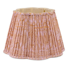 Doing Goods - Diya bedruckter Baumwoll-Lampenschirm | Rosa