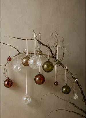Ferm Living - Twirl Glas Weihnachtsdekoration - 4er Set