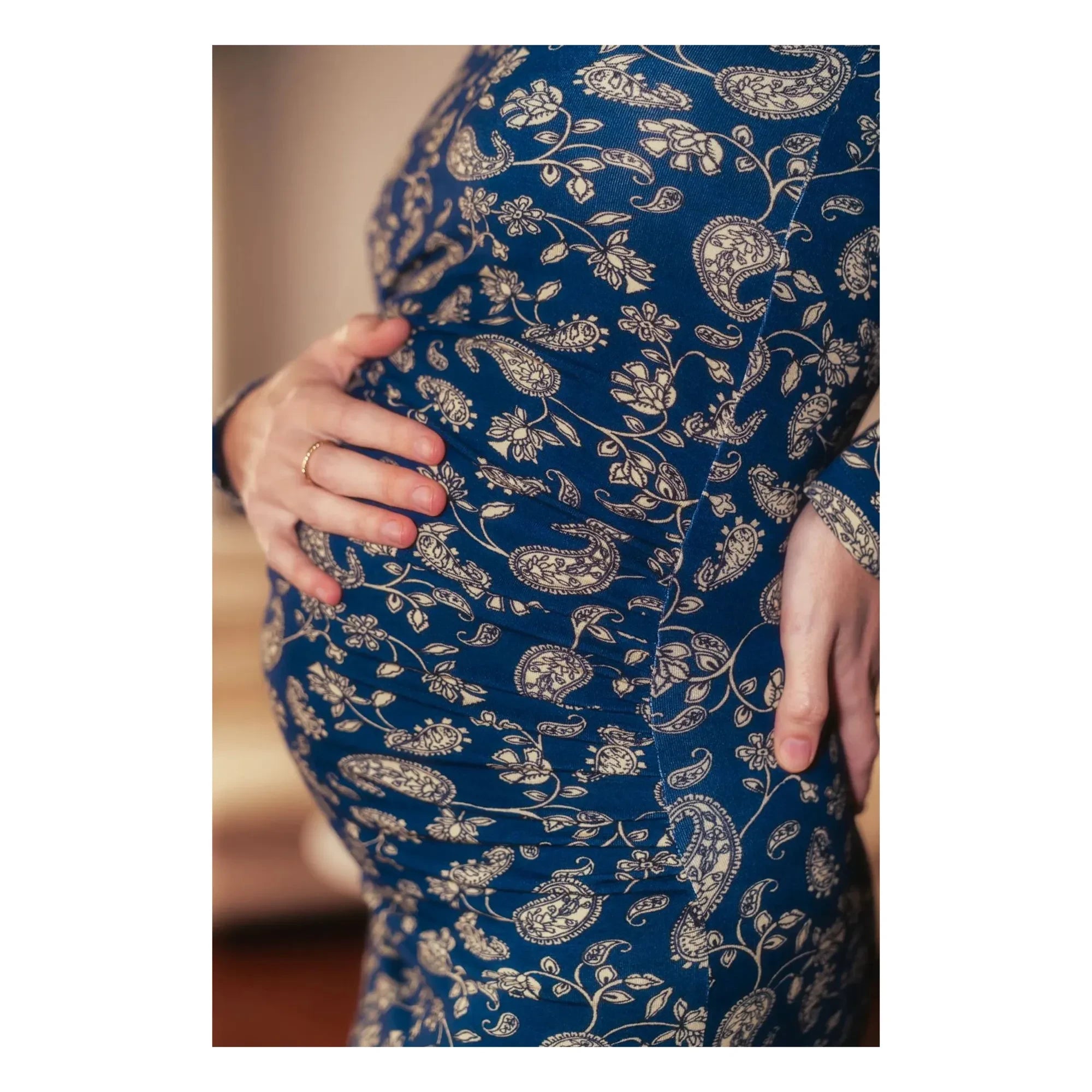 Paloma Collection - Thelma Bandana Umstandskleid | Blau