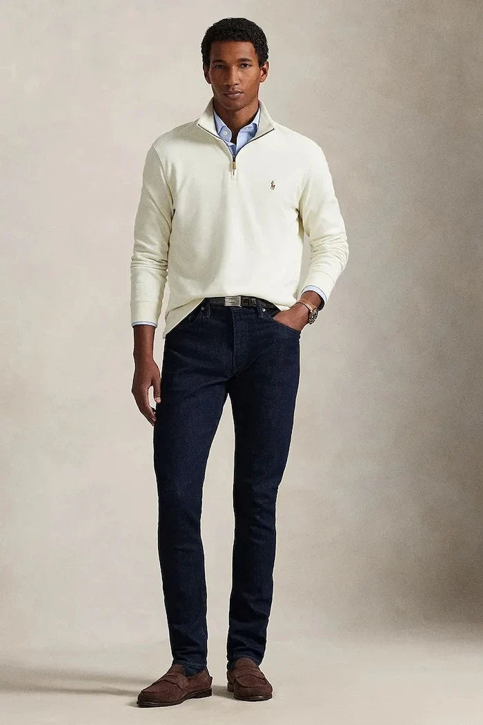 Polo Ralph Lauren 40/1 DBL KNIT JACQ Pamuklu Kazak