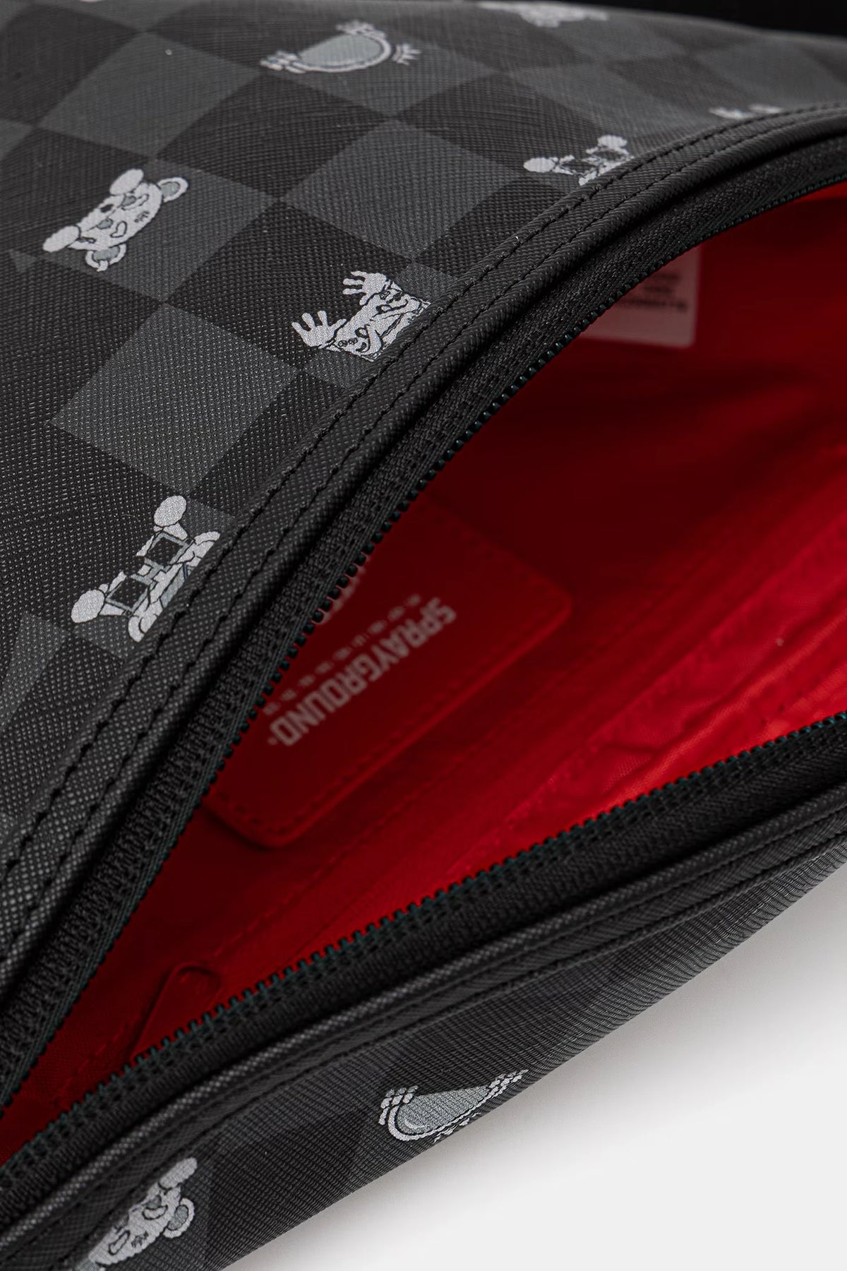 Sprayground - Schwarze Kunstleder-Bauchtasche 910B8912NSZ