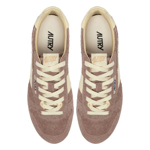 Autry - Windspin Low Zweifarbiger Wildleder- und Leder-Basketballschuh | Puderrosa