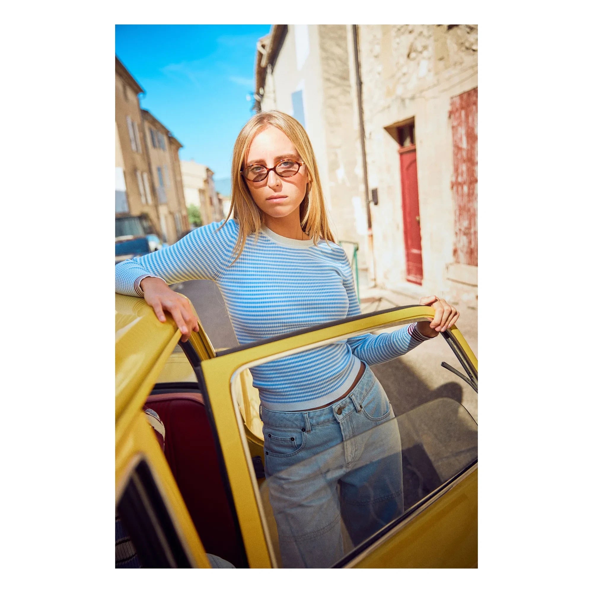 Indee - Vesuvio Gestreifter Pullover | Blau