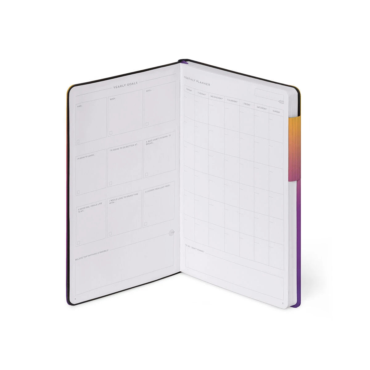Legami - Gepunktetes Notizbuch mit Softcover - Sonnenuntergangsstimmung - Mein Notizbuch