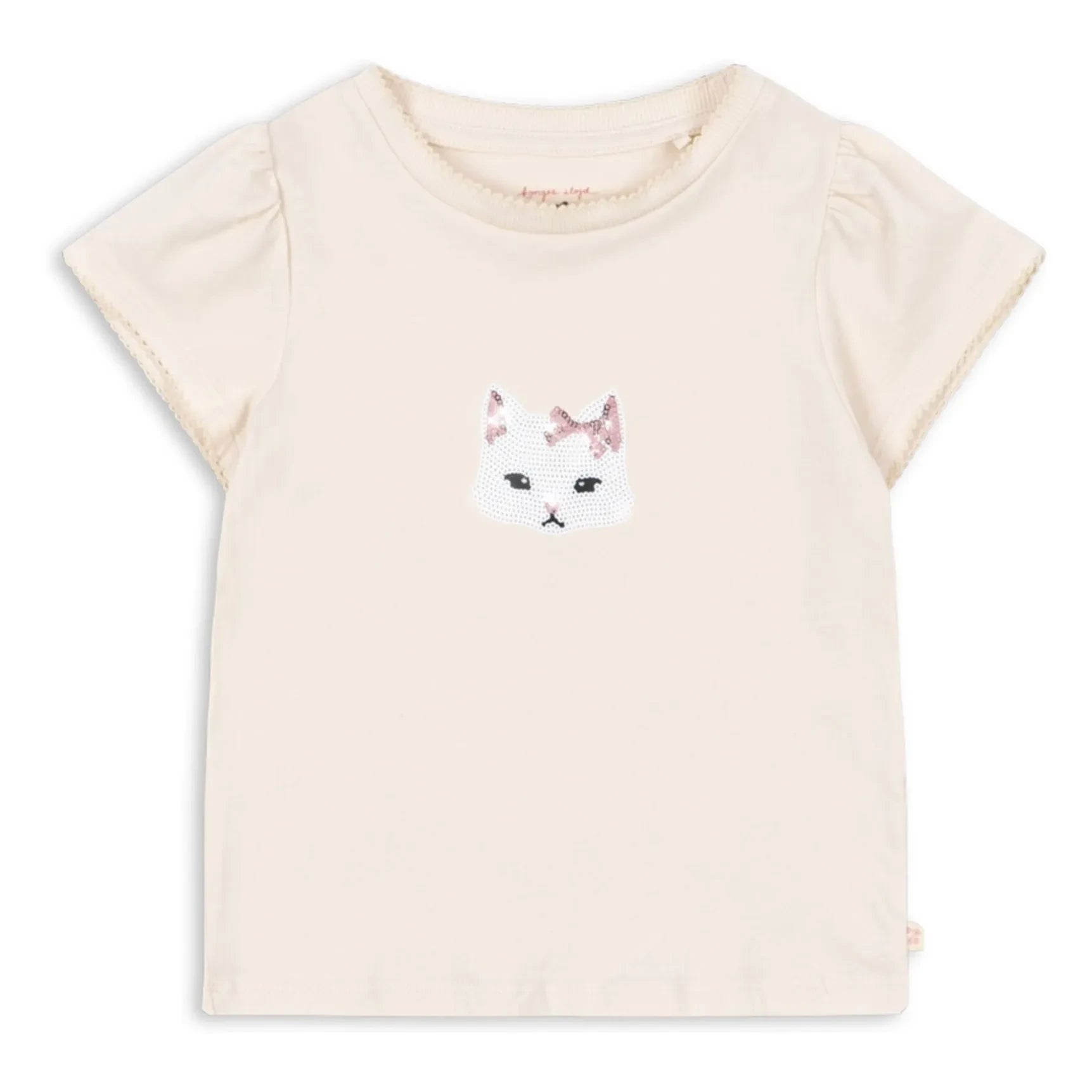 Konges Sløjd - Famo Cat Bio-Baumwoll T-Shirt | Beige