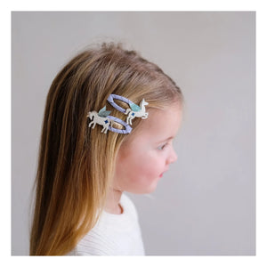 Mimi & Lula - 4er-Set Einhorn-Haarklammern | Lila