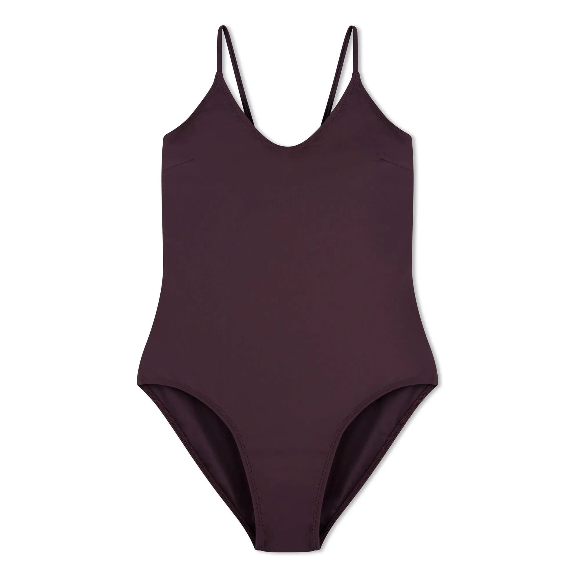 Matona - 1-teiliger V-Ausschnitt Jersey Recycelte Fasern | Aubergine