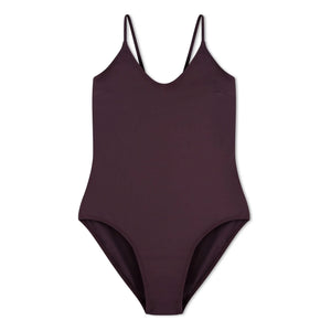 Matona - 1-teiliger V-Ausschnitt Jersey Recycelte Fasern | Aubergine