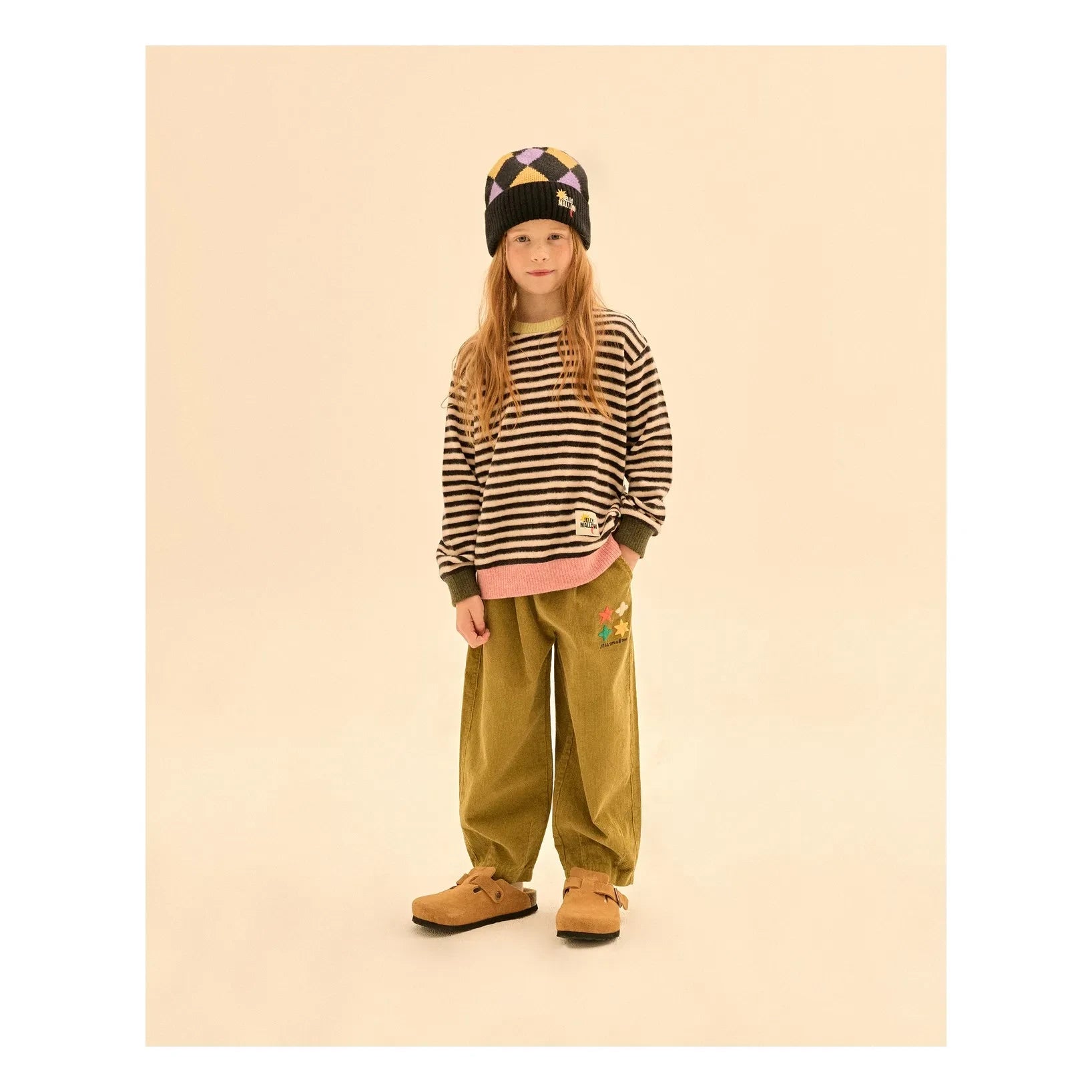 Jelly Mallow - Gestreifter Pullover | Creme