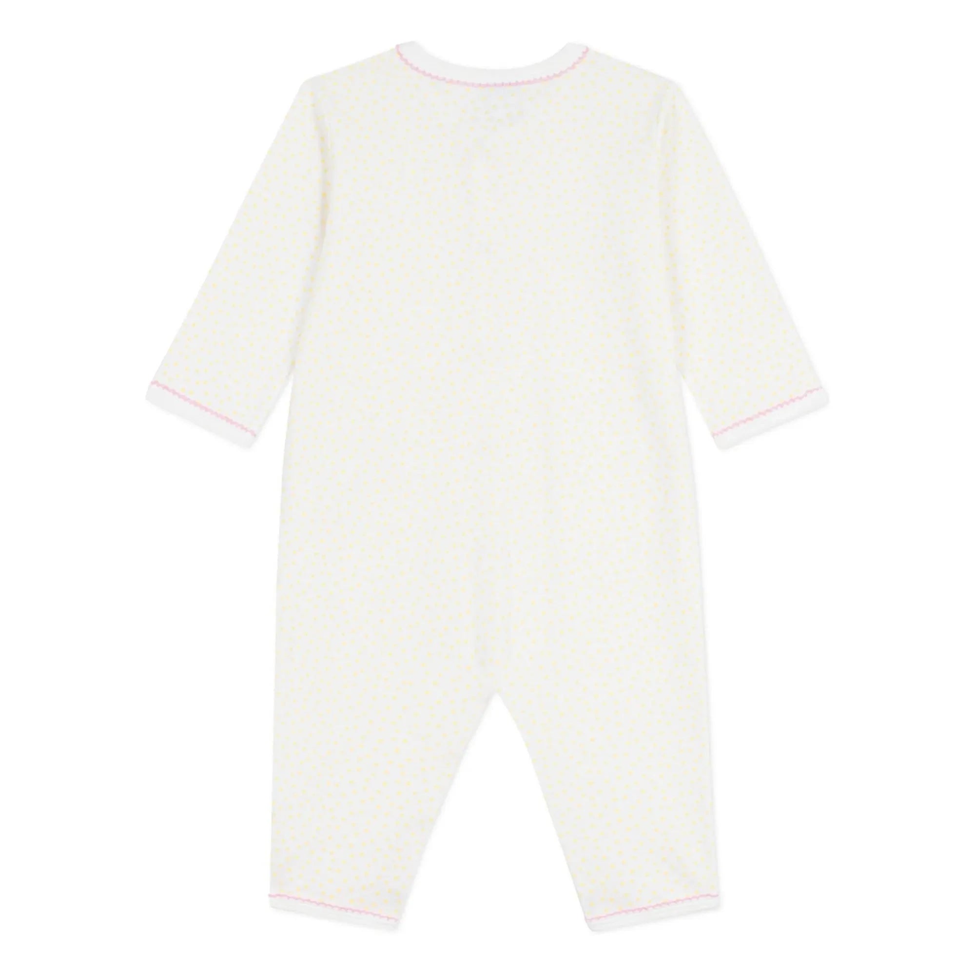 Petit Bateau - Dors Bien Bio-Baumwoll Pyjama | Weiß